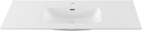 Раковина мебельная прямоугольная Aquanet Flat 00330427 керамика цвет белый матовый