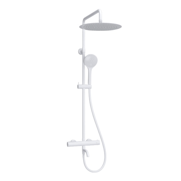 Душевая система со смесителем Wasserkraft  A188.161.155.WM Thermo монтаж настенная с термостатом белый