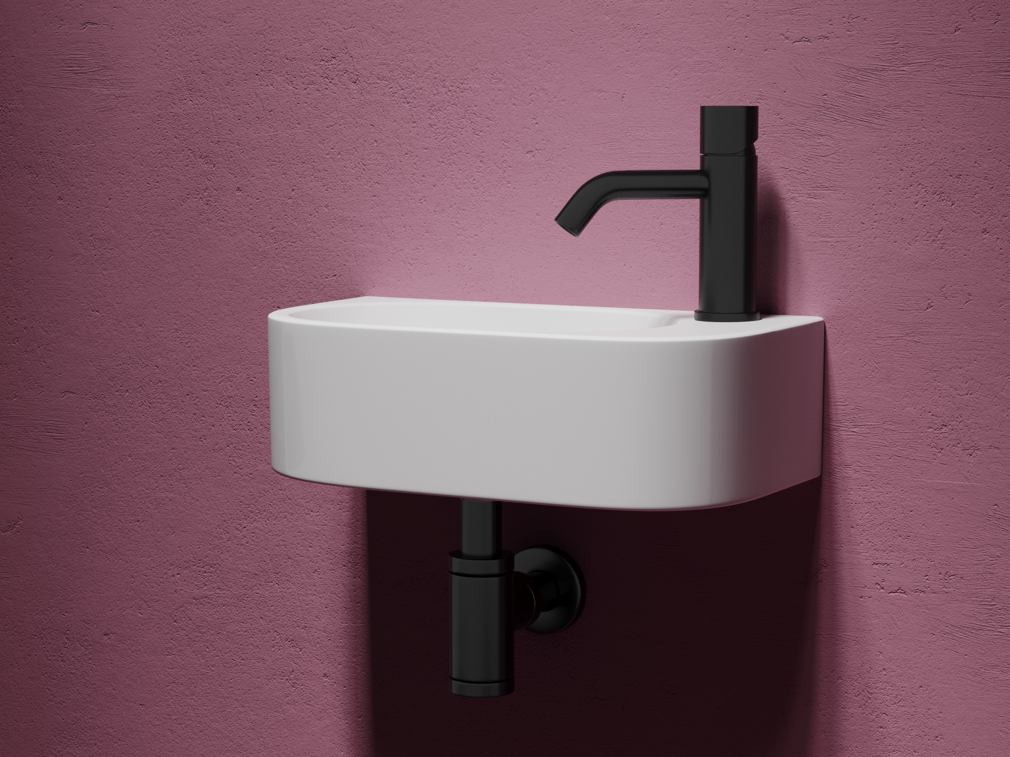 Раковина подвесная прямоугольная Ceramica Nova Element CN6066L фарфор цвет белый