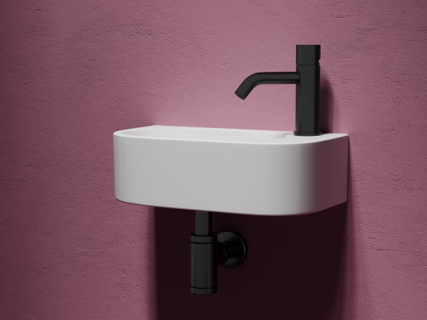 Раковина подвесная прямоугольная Ceramica Nova Element CN6066L фарфор цвет белый