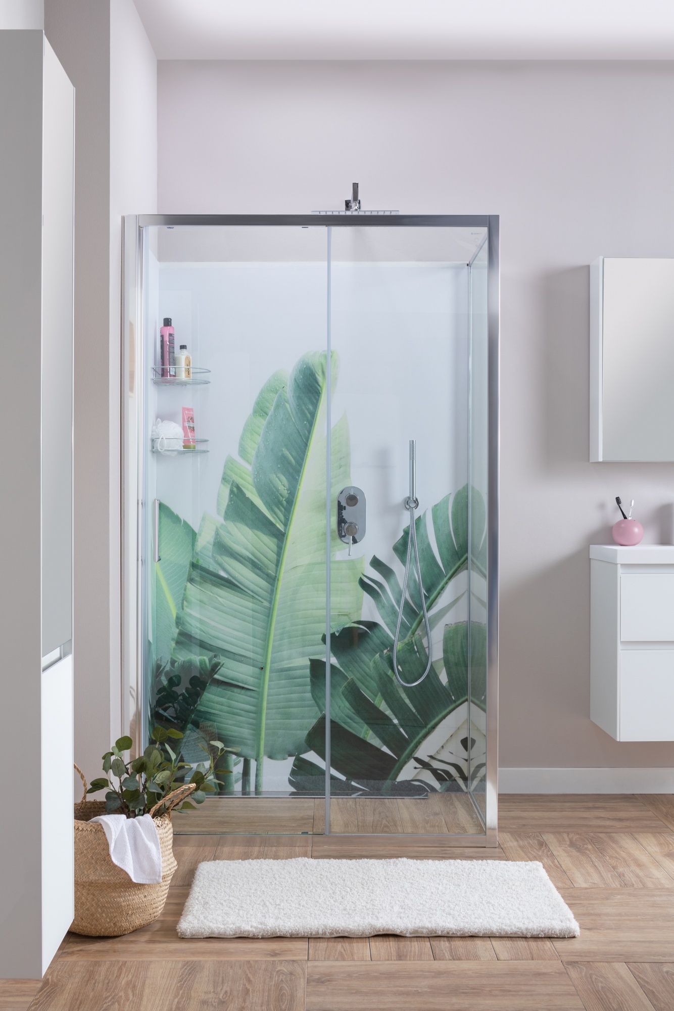 Душевой угол Aquanet Alfa 168417 прямоугольная  стекла , профиль 
