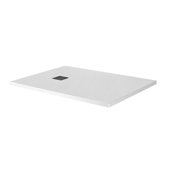 Душевой поддон низкий BelBagno Uno TRAY-MR-UNO-AH-120/90-35-W-NO прямоугольный литьевой мрамор 120x90 белый