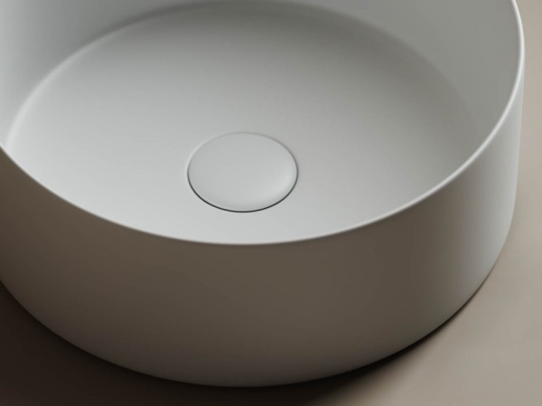 Раковина накладная круглая Ceramica Nova Element CN6032MW фарфор цвет белый матовый