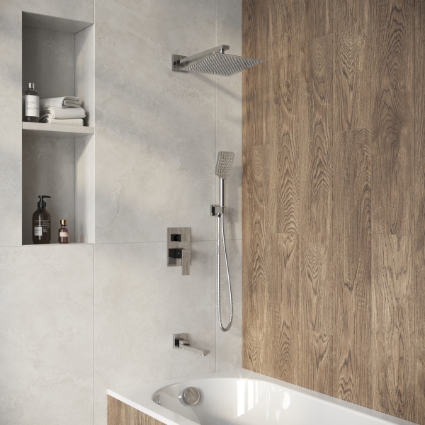 Душевая система со смесителем Grossman Style 501.K35.05.100 монтаж встраиваемая  в стену без термостата хром