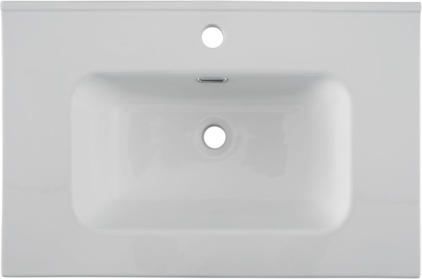 Раковина мебельная прямоугольная Aquanet Flat 00330430 керамика цвет белый матовый