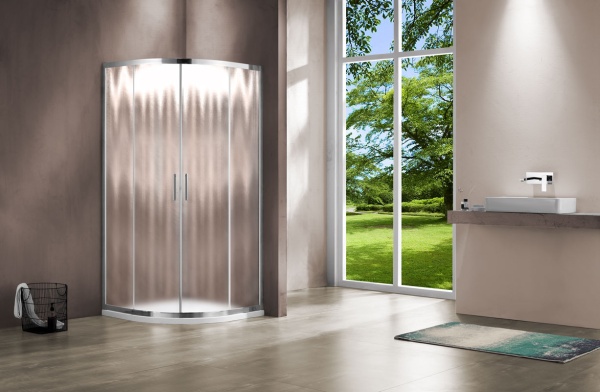 Душевой угол Vincea Garda VSQ-1G900CH четверть круга 90x90 стекла матовые, профиль хром