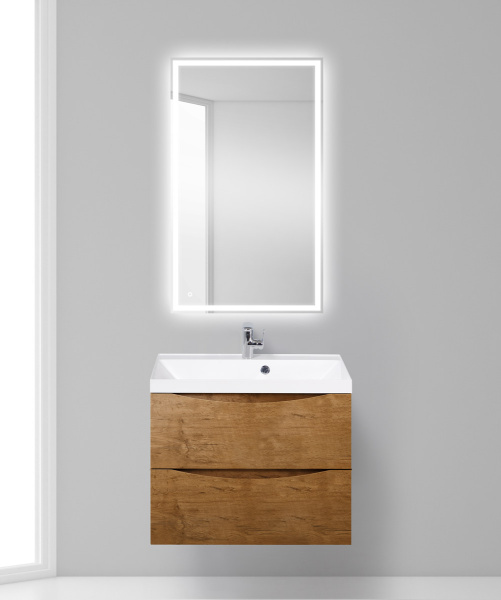 Тумба под раковину подвесная BelBagno Marino MARINO-700-2C-SO-RN-P 70 см  2 ящика цвет Rovere Nature 