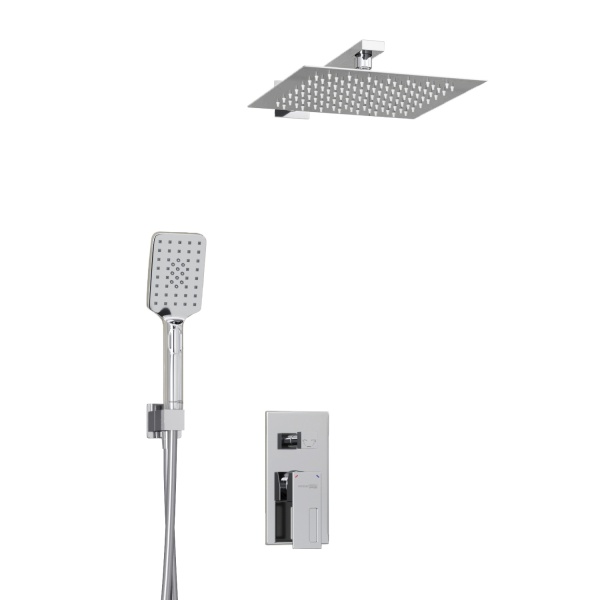 Душевая система со смесителем Wasserkraft  A16590 монтаж встраиваемая в стену без термостата хром