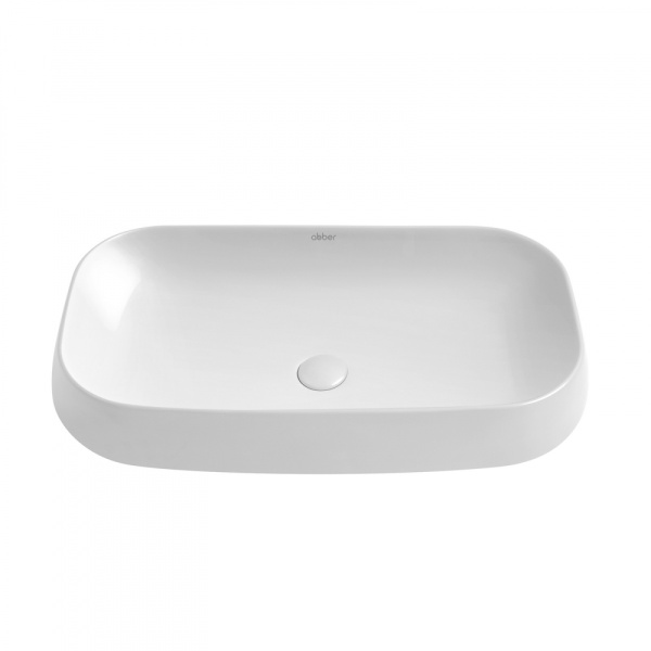Раковина  прямоугольная Abber Rechteck AC2210 фаянс цвет белый