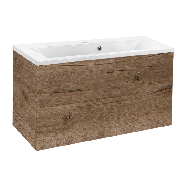 Тумба  подвесная Vincea Mia VMC-2MA900VO 90 см  2 ящика цвет V.Oak 