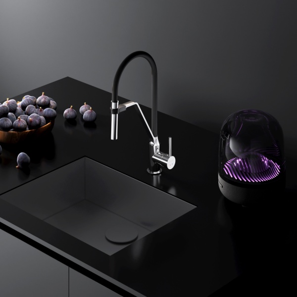 Смеситель для кухни Am.Pm Like F8013000 без подключения к фильтру хром/черный