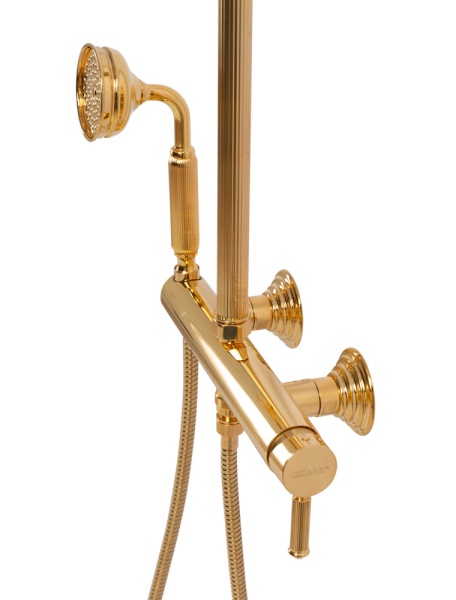 Душевая система со смесителем Cezares Olimp OLIMP-CD-03/24-L монтаж настенная без термостата золото