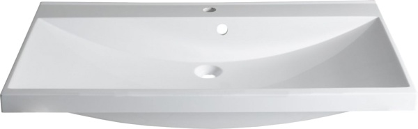 Раковина накладная прямоугольная Aquanet Нота 284114 960 цвет белый
