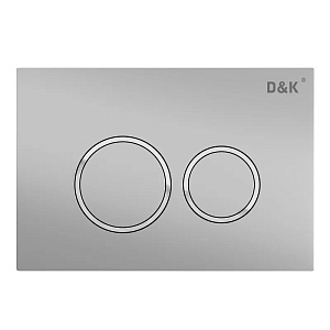 Кнопка смыва механическая D&amp;K Bayern DB1529002 цвет матовый хром