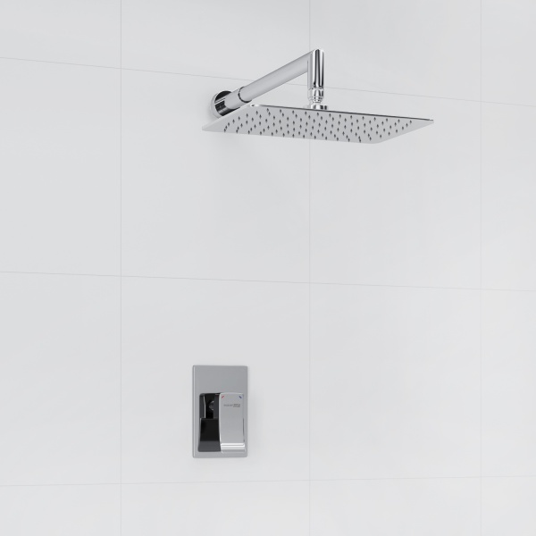 Душевая система со смесителем Wasserkraft  A12669 монтаж встраиваемая в стену без термостата хром