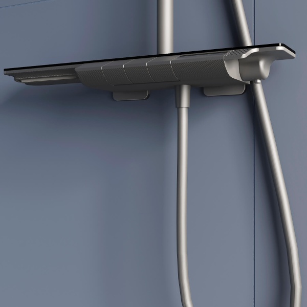 Душевая система со смесителем RGW Shower Panels 51140134-11 монтаж настенная с термостатом серый