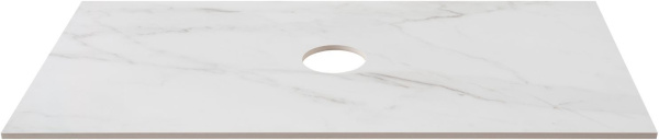 Столешница для ванной Allen Brau Reality 1.32024.M 91 см керамогранит, цвет белый