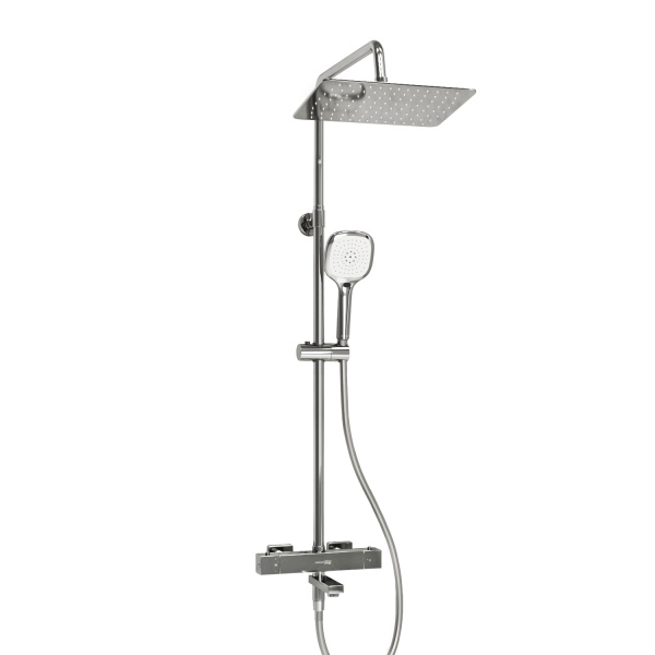 Душевая система со смесителем Wasserkraft  A199.069.065.087.CH Thermo монтаж настенная с термостатом хром