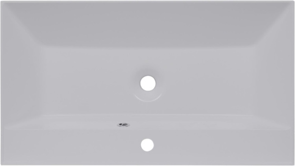 Раковина мебельная прямоугольная Aquanet Орлеан 00179395 литьевой мрамор цвет белый