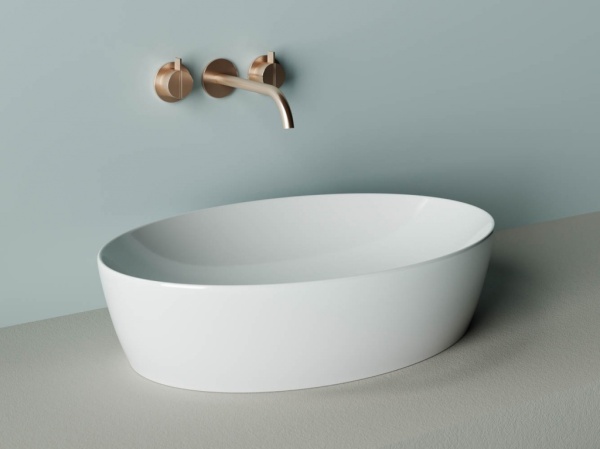 Раковина накладная овальная Ceramica Nova Element CN5018 фарфор цвет белый