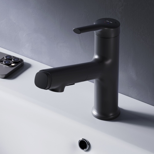 Смеситель для раковины Am.Pm X-Joy F85B02922 черный матовый