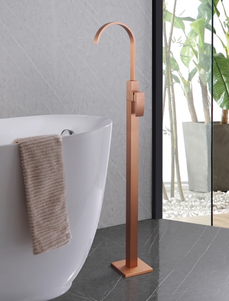 Смеситель для раковины Abber Wasserfall AF8640MRG матовое розовое золото