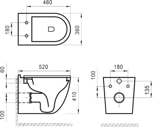 Унитаз подвесной BelBagno Senso BB017CHR Rimless фаянс белый
