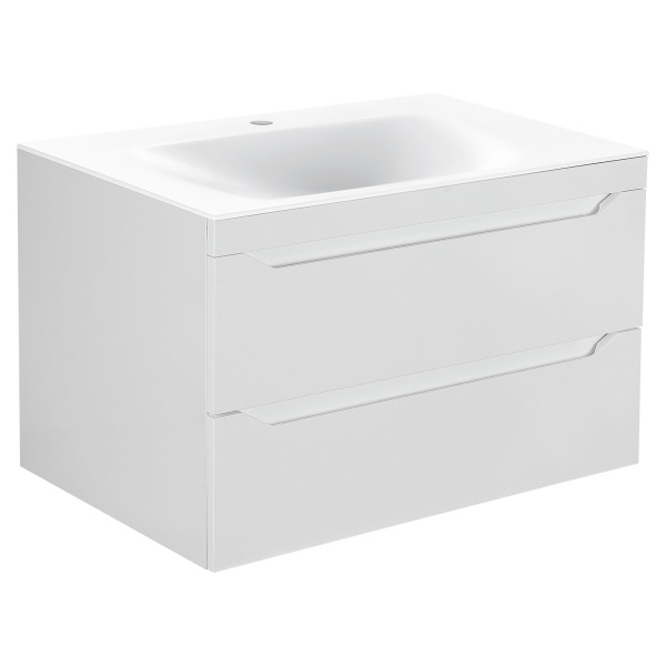 Тумба  подвесная Vincea Fine VMC-2F800GW 80 см  2 ящика цвет G.White 