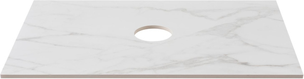 Столешница для ванной Allen Brau Reality 1.32022.M 71 см керамогранит, цвет белый