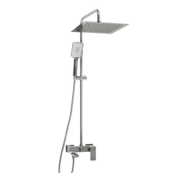 Душевая система со смесителем Wasserkraft  A177.118.126.010.CH монтаж настенная без термостата хром