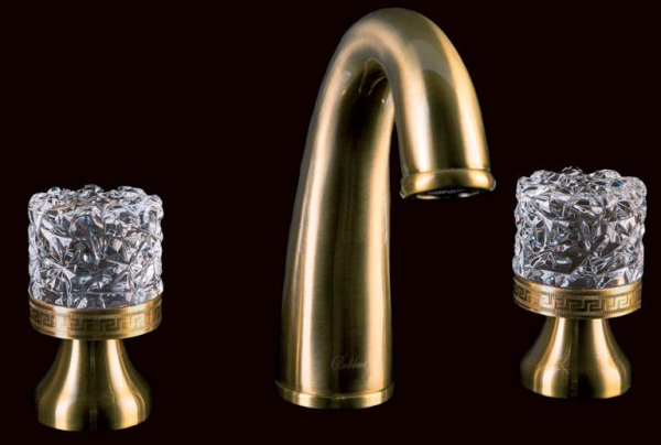Смеситель для раковины Boheme Crystal 317-CRST бронза