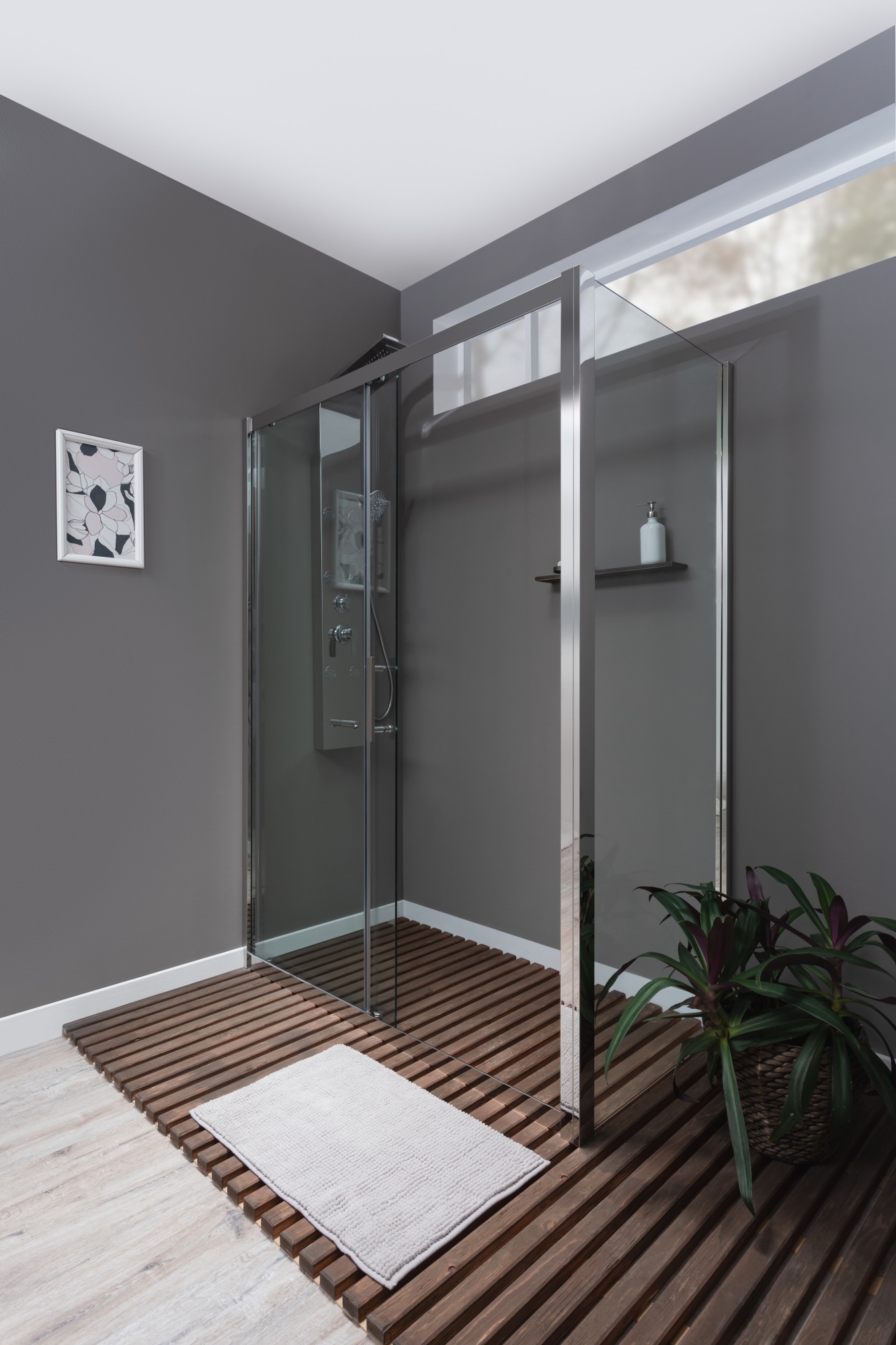 Душевой угол Aquanet Delta 183845 прямоугольная  стекла прозрачные, профиль хром