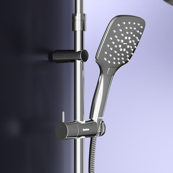Душевая система со смесителем Damixa Option DX218092000 монтаж настенная с термостатом хром