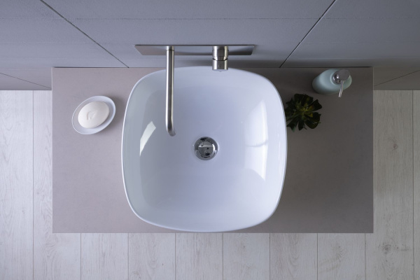 Раковина накладная прямоугольная Aquanet Trend TREND-1 керамика цвет белый