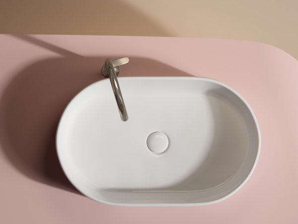 Раковина накладная овальная Ceramica Nova Element CN6048 фарфор цвет белый