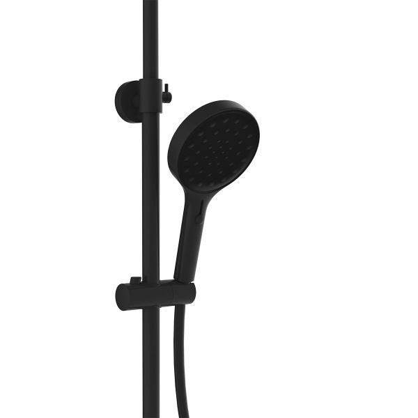 Душевая система со смесителем Vincea Inspire VSFS-3I12TMB монтаж настенная с термостатом матовый черный
