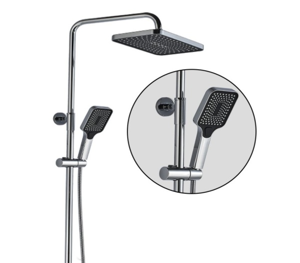 Душевая система со смесителем ALMAes Galaxy SDI-1803 монтаж настенная с термостатом хром