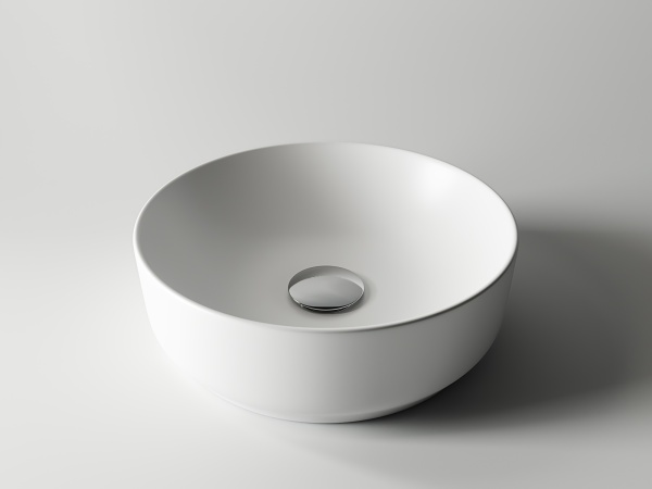 Раковина накладная круглая Ceramica Nova Element CN6006 фарфор цвет белый матовый