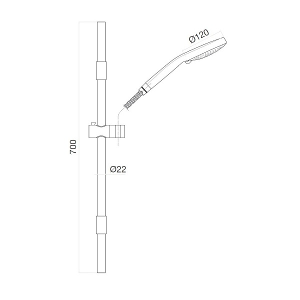 Душевой гарнитур Webert Shower Set AC0486010 золото 