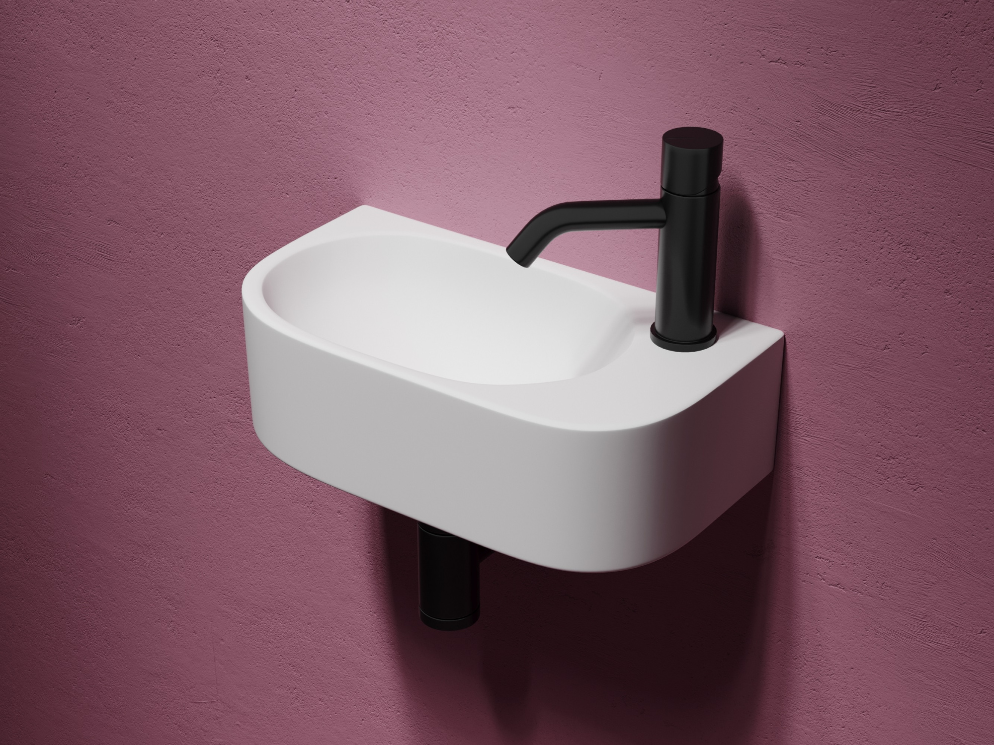 Раковина подвесная прямоугольная Ceramica Nova Element CN6066L фарфор цвет белый