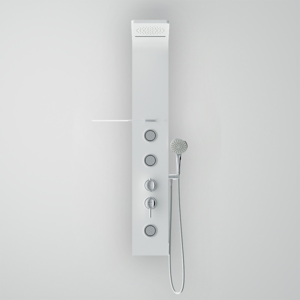 Душевая система со смесителем Am.Pm Joy W85P-2-136AW монтаж настенная без термостата белый