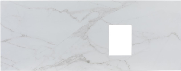 Столешница для ванной Allen Brau Infinity 1.21014.M 120 см керамогранит, цвет белый