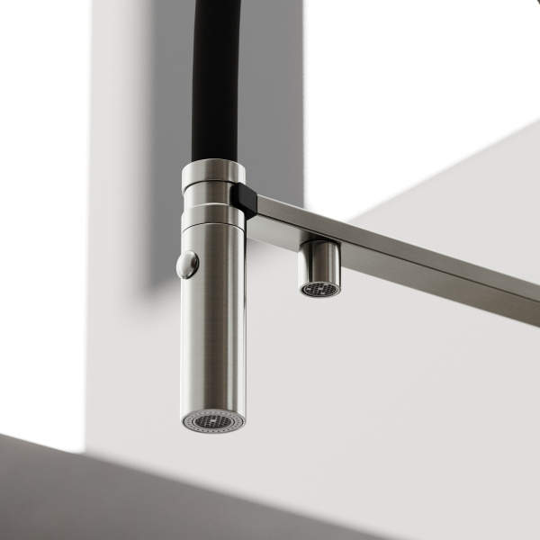 Смеситель для кухни Sancos Imola SC4010BNbh с подключением к фильтру брашированный никель