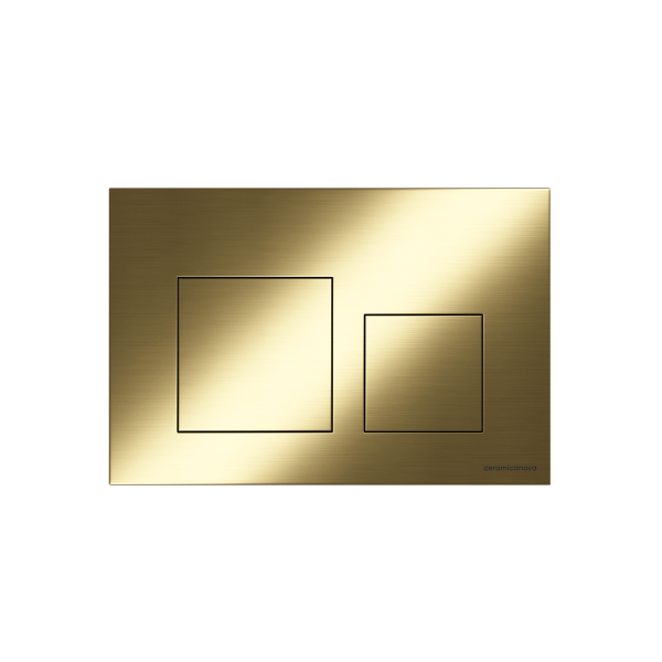 Кнопка смыва Ceramica Nova Square CN12-002BG цвет матовое золото