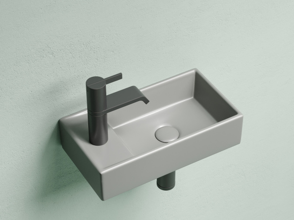 Раковина подвесная прямоугольная Ceramica Nova Element CN6051RMH фарфор цвет серый матовый