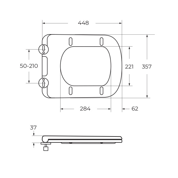 Крышка-сиденье BelBagno  BB2312SC белый
