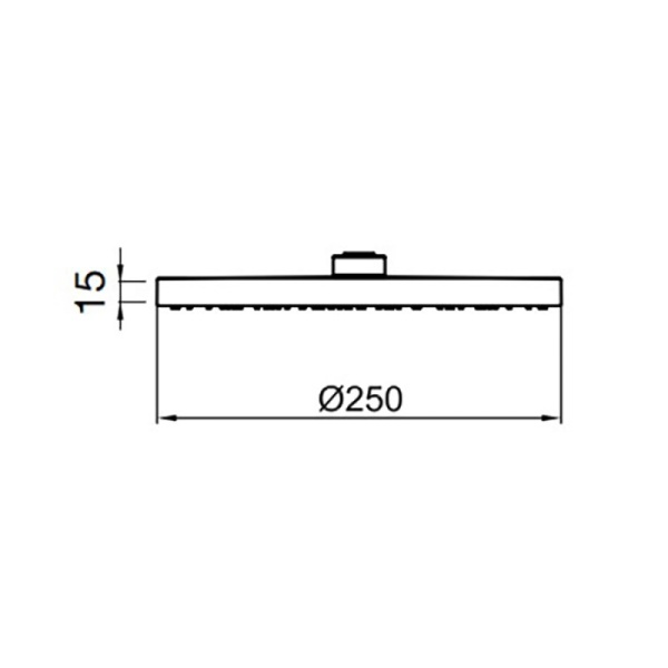 Верхний душ Webert  AC1011015PVC хром 