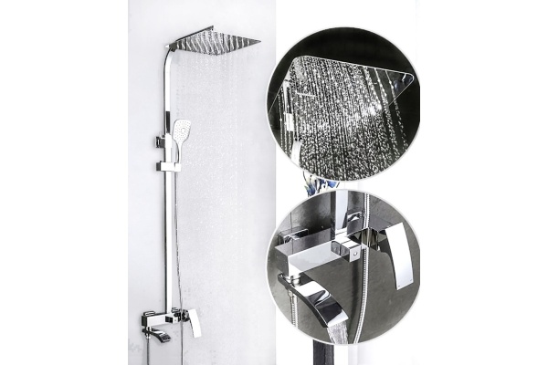 Душевая система со смесителем ALMAes Turia SDI-1820 монтаж настенная без термостата хром