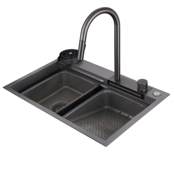 Кухонная мойка Abber Wasser Kreis AF2194NG 68 см нержавеющая сталь
