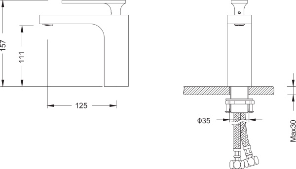 Смеситель для раковины Timo Torne 4361/17F матовое золото